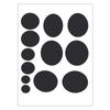Apparel Applique Self Adhesive Black Patches Thermal Transfer DIY Craft Jacket Repair Washable Waterproof Patch