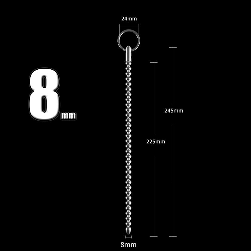 Stainless Steel Urethral Sound Dilators Penis Plug Insert Stimulation Catheter Beads Male Masturbator Horse Eye Sticks BDSM