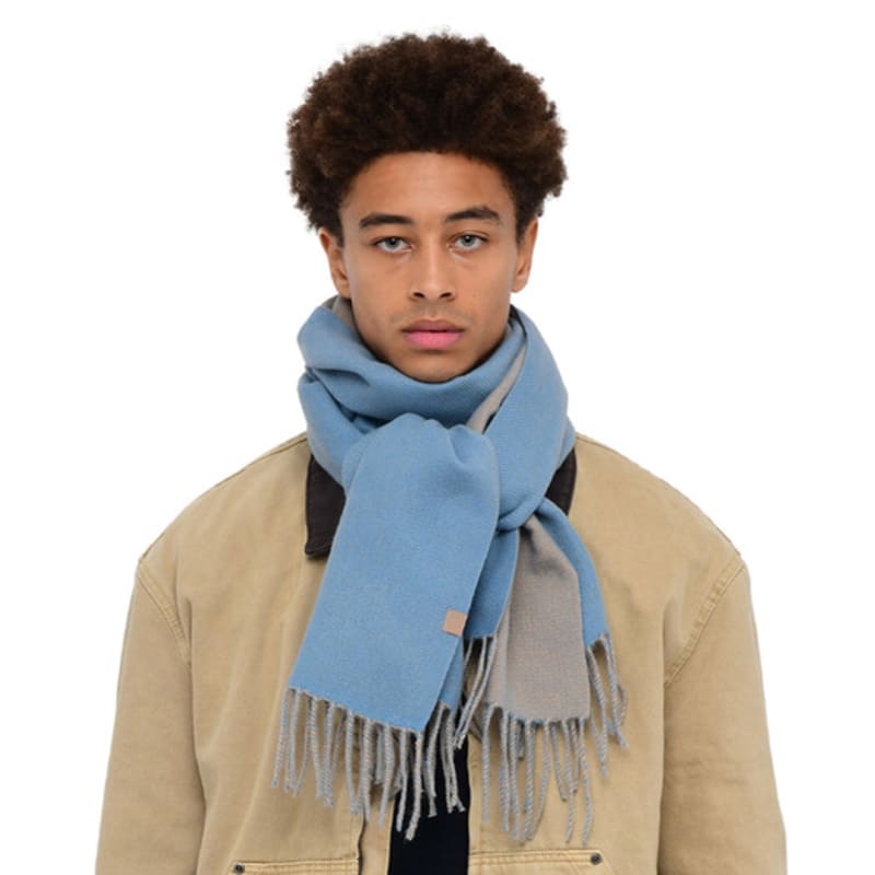 Velsey Classic Reversible Muffler [NATURAL BLUE]