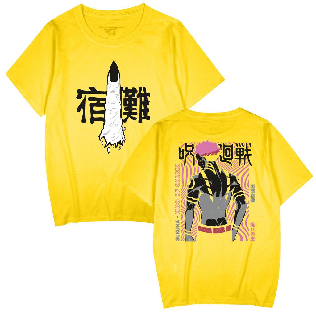 Jujutsu Kaisen Printed Men's T-shirt Unisex Casual Fashion Street Harajuku Style Short-sleeved Tops T-shirt