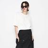 Studio 235 Boyfriend Fit Basic Boxy Fit Short Sleeve Off-White