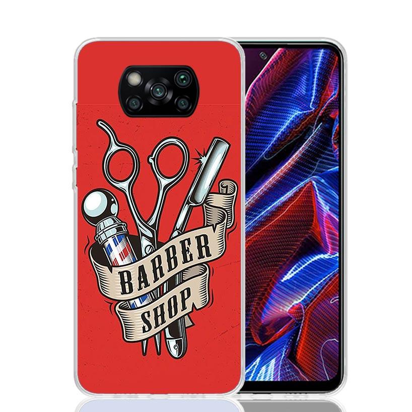 Hair Stylist Scissors Brush Phone Case For Xiaomi Poco X6 X5 X7 X4 X3 Nfc F6 F5 Pro F4 Gt F3 M5 M5S M4 M3 Art Customized Coque X