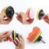 3 Zoll 10/19/22-teiliges Auto-Polierpad-Set aus Schaumstoff für Bohrmaschinen, Polierpads, Schwamm-Polierpads, Set mit M10-Bohradapter für Autopolitur