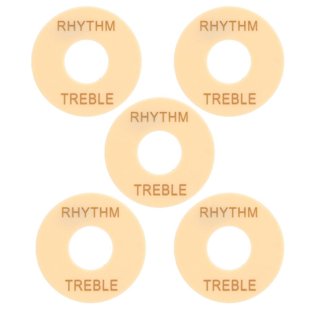 

5Pcs Electric Guitar Switch Washer Plastic Musical Instrument Accessories 44mm DiameterGN603 Gold