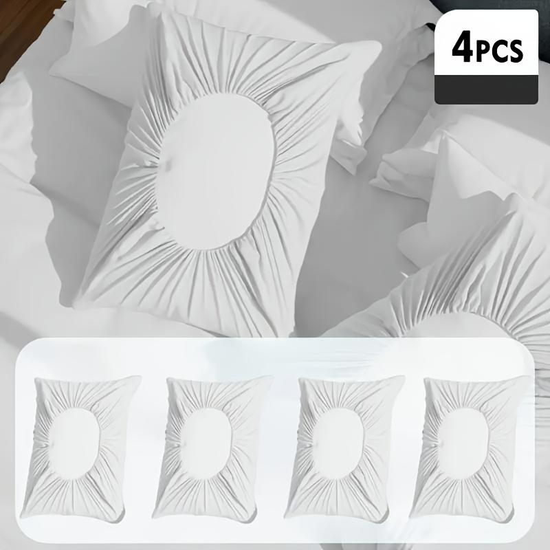 4pcs Soft Travel Pillowcases, Thickened Fabric, Hand Washable for Hotel, Salon, Camping & Travel.