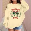 Children's Fashionable Casual Long-sleeved Loose Christmas Print Pullover Sweatshirt