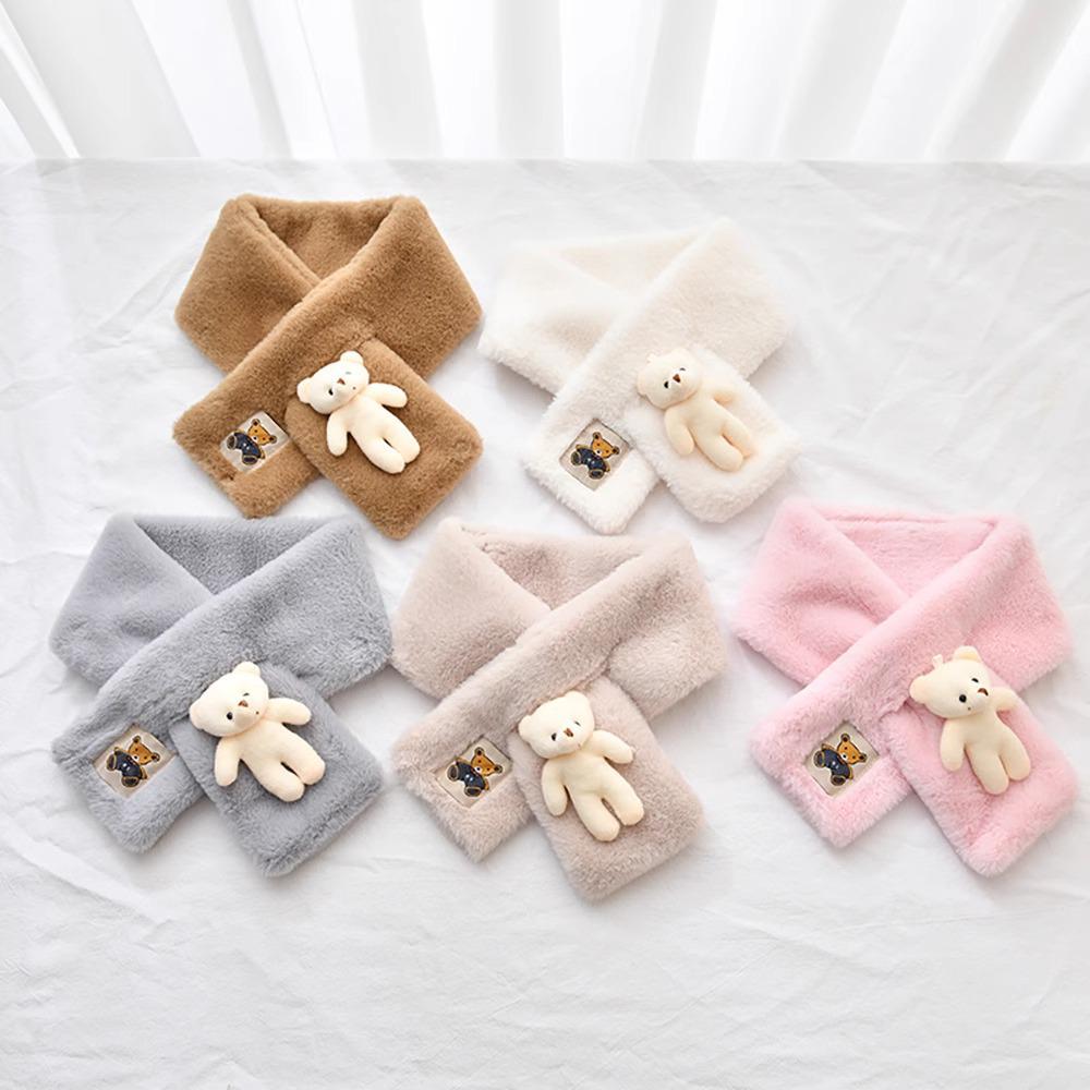 Newcomer Discount: Little Bear Plush Scarf - Cute Doll Winter Neck Warmer for Girl