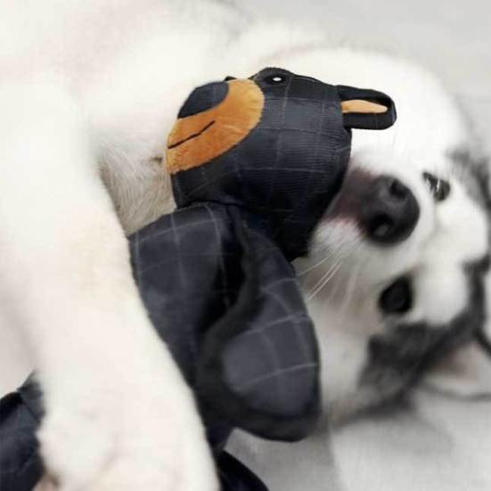1Pc/2Pcs Unbreakable Bear Dog Toy Indestructible Stuffed Bear Dog Chew Toy for Aggressive Chewers Interactive