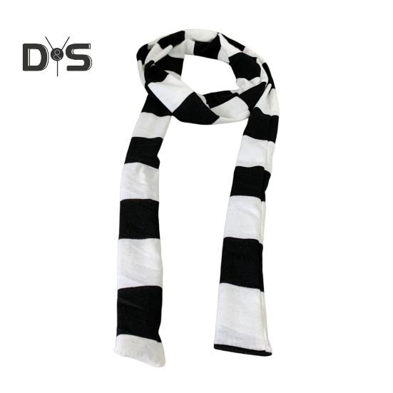 

Женский шарф с полосатым принтом, тонкий длинный шарф в стиле Харадзюку, легкий дышащий хлопковый шарф, повязка на шею для девочек B