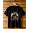 Sommerdruck 3D Locker Herren Freizeit Trend Kurzarm Muster Bär T-Shirt Top