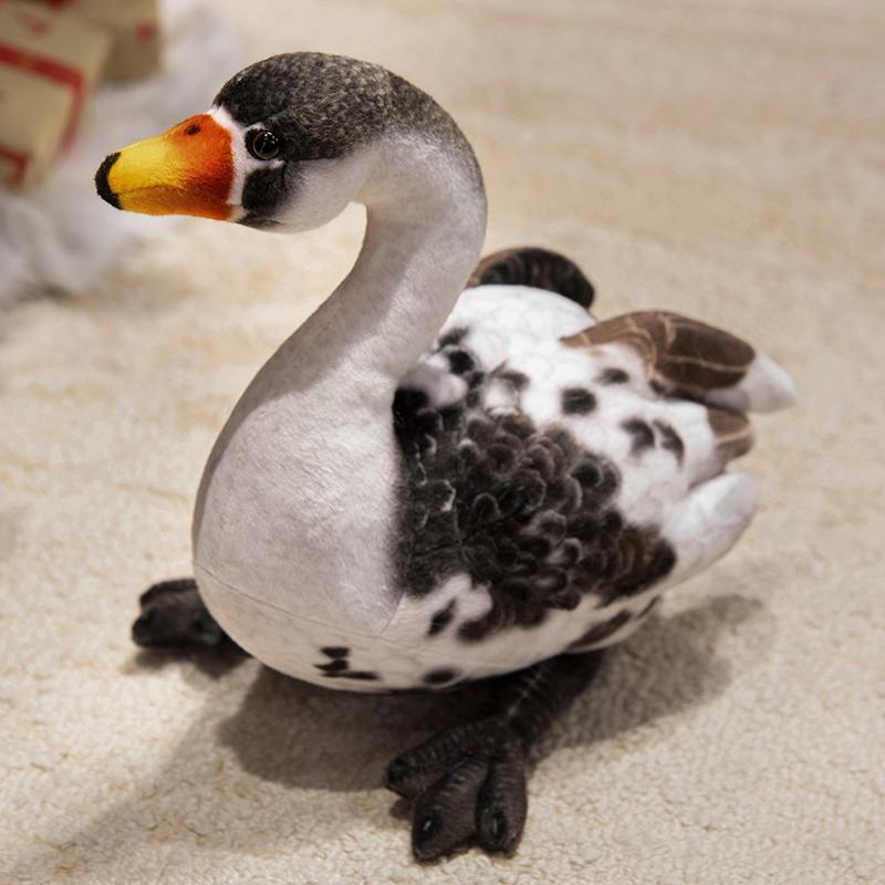 Lifelike Swan Plush Swan Toys Doll Pillow Kawaii Soft Simulation Swan Duck Swan Cute Goose Stuffed Animal Kids Gift Home Decor