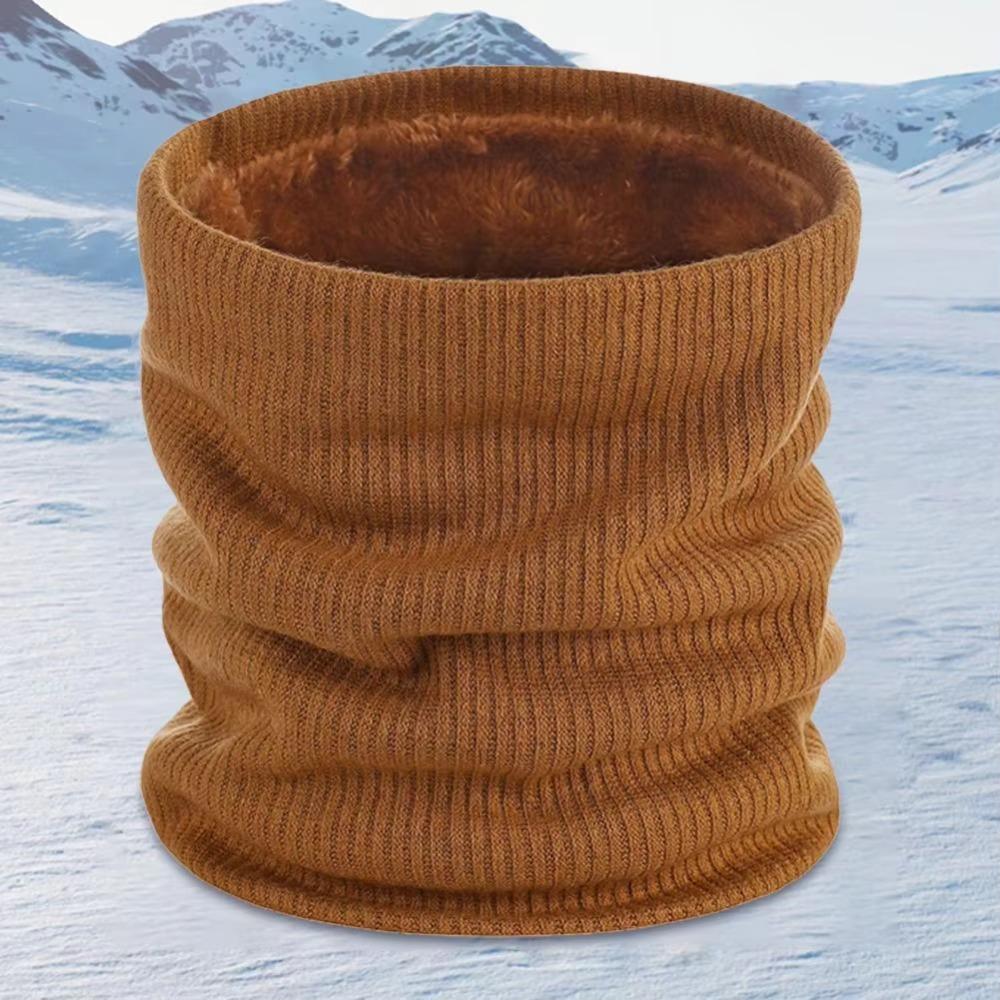 Warmer Neck Tube Knitted Scarf Double-Layer Neck Warmer Fashion Riding Mask Woman/Men