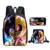 Mikecrack Rucksack Grund- und Sekundarschule Schultasche Bedruckter Rucksack Umhängetasche Federmäppchen Dreiteiliges Set