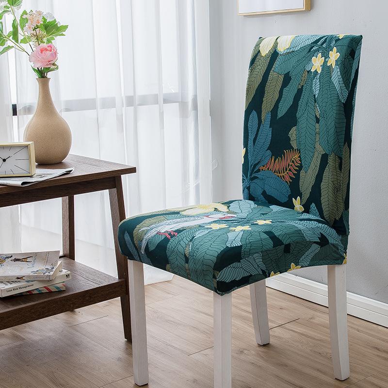 High Elastic Household Chair Cover One-piece Dining Table Chair Cover Chair Cover Fabric Four Seasons