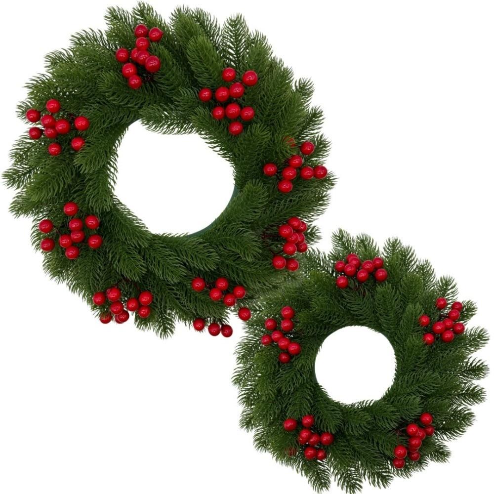 Green Leaves Christmas Wreath Ordinary Leaf Door Hanging Christmas Wreath Home Decoration