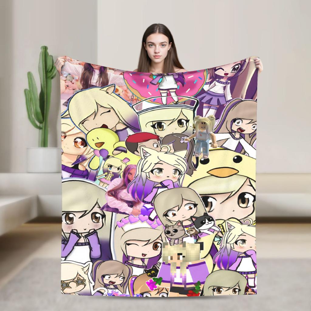 Dense Real Mix Collage Lyna Vallejos Blanket Ultra-Soft Flannel Relax Present Throw Blankets Plush Thin Quilt