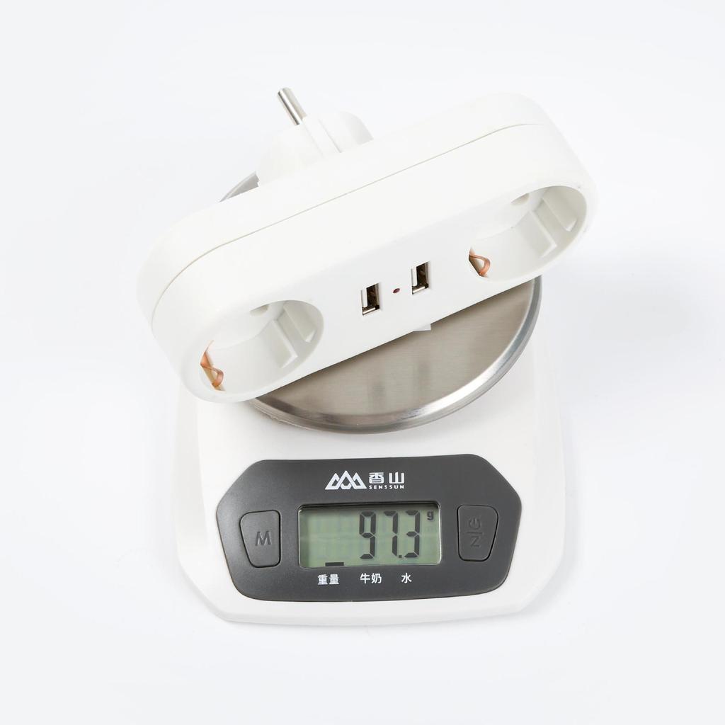 1 až 2 Fath USB Socket Converter 2 USB Německý DE standard a evropský standard