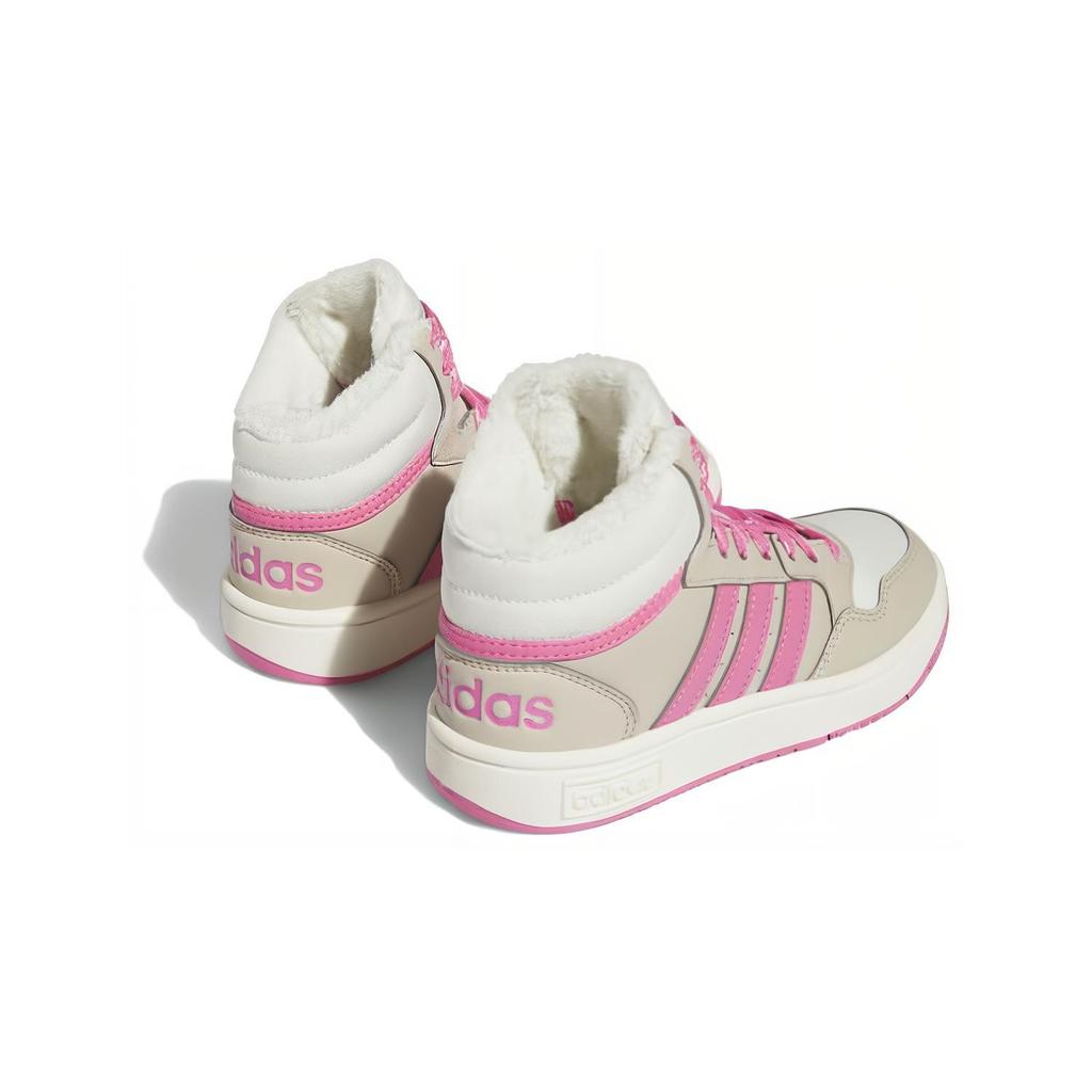 New Adidas Hoops 3.0 Mid J 'Wonder Beige Pink Fusion' IF7739
