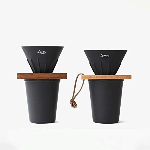 RIVERS Coffee Dripper Cave Reversible Olive & Coffee Dripper Holder, 3 lbs