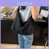 Large Canvas Shoulder Bag Students Simple Retro Inner Pouch School Bags Travel