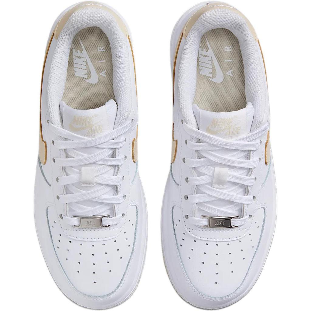 Nike Air Force 1 GS White Light Khaki Kids Sneakers FV5948-118