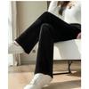 Autumn Winter Elastic High Waist Loose Casual Wide Leg Corduroy Pants Women Solid Color Velvet Warm Trousers