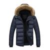 Men's Winter Thick Hooded Jacket with Fur Collar - Warm, Loose, Casual Outdoor Top