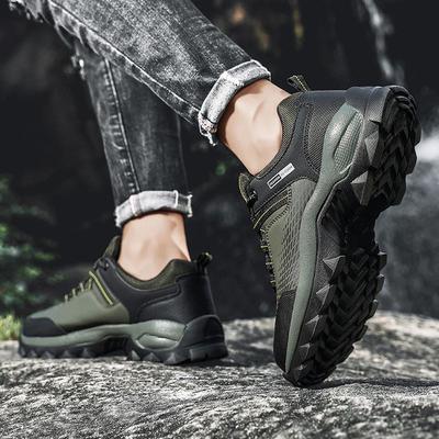 Men's Large Size Low-Top Outdoor Hiking Shoes: Travel, Climbing, and Sports Footwear