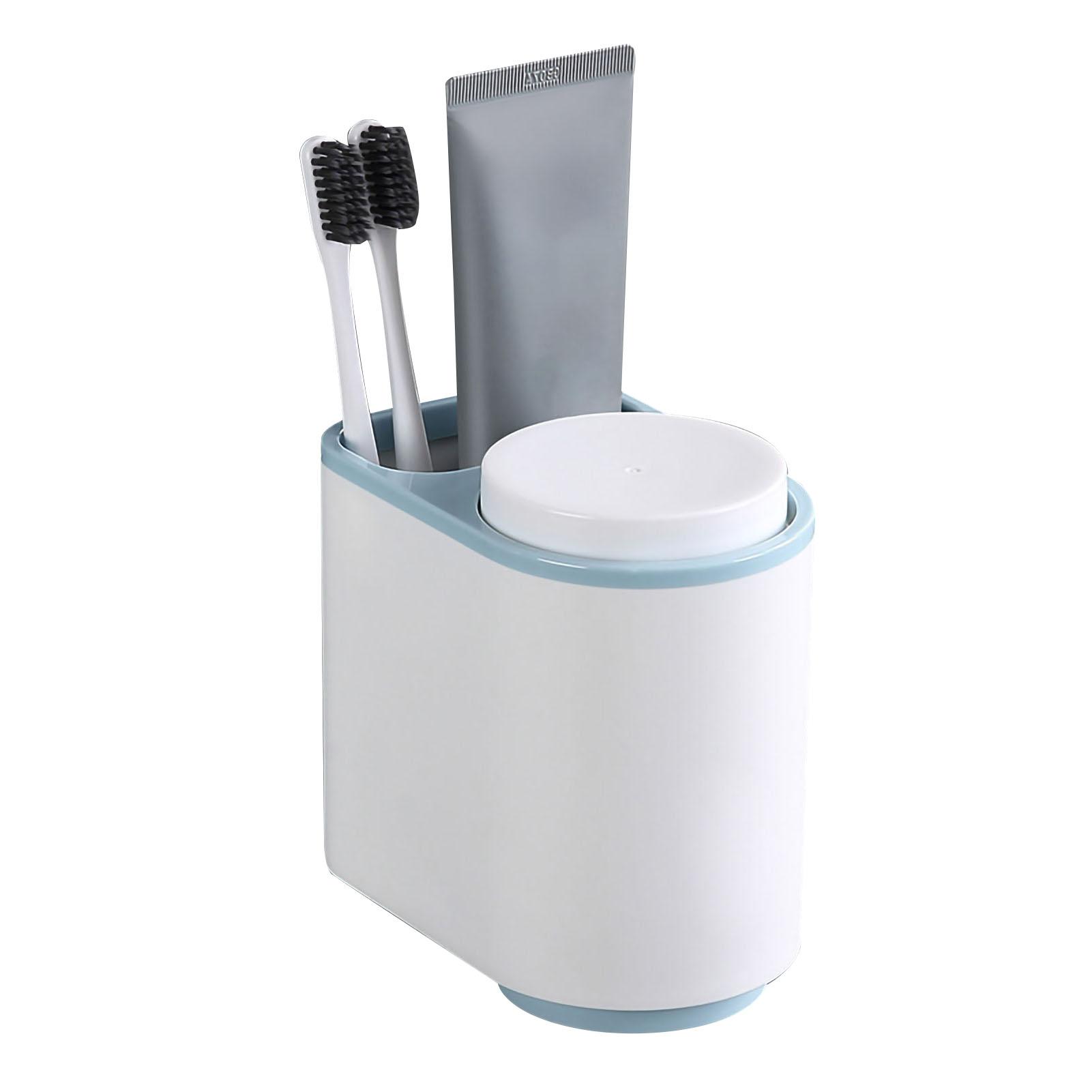 Gargle Cup Holder Magnetic Suspensible Handstand Adsorption Toothbrush Cup Rack for Bathroom Type 1
