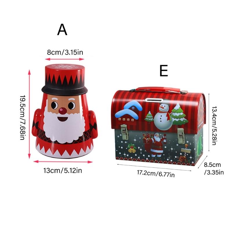 Christmas Cookie Tins with Lid Festive Cookie Tins for Gift Giving & Holiday Treats Metal Container for Cookie Food