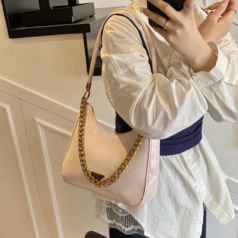 Kettentasche Damen Neue Mode Schulter Unterarmtasche Lässige Handtrage Tragetasche