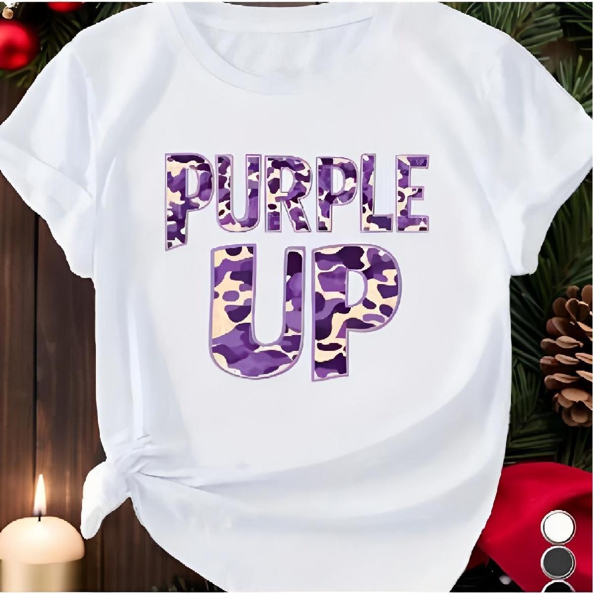 

2025 Camouflage PURPLE UP Women s Comfit T-Shirt XXXXXL різнокольоровий