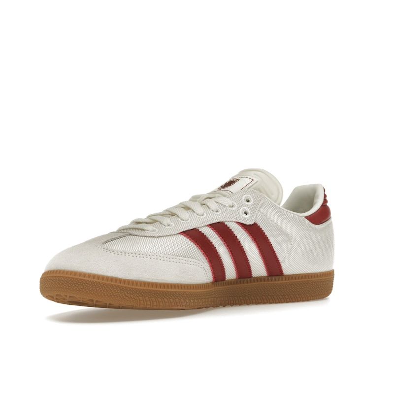 FC Bayern Munich X Adidas Samba Third Kit Unisex Sneakers Cream Off-White Active-Maroon JQ2500