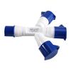 ABYN-32A 3 Pin 3 Way Y-Type Industrial Plug AC380-415V Multi-Function Waterproof Industrial Field Plug