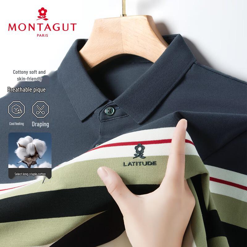 MONTAGUT Men s Ice Cotton Polo Shirt 52