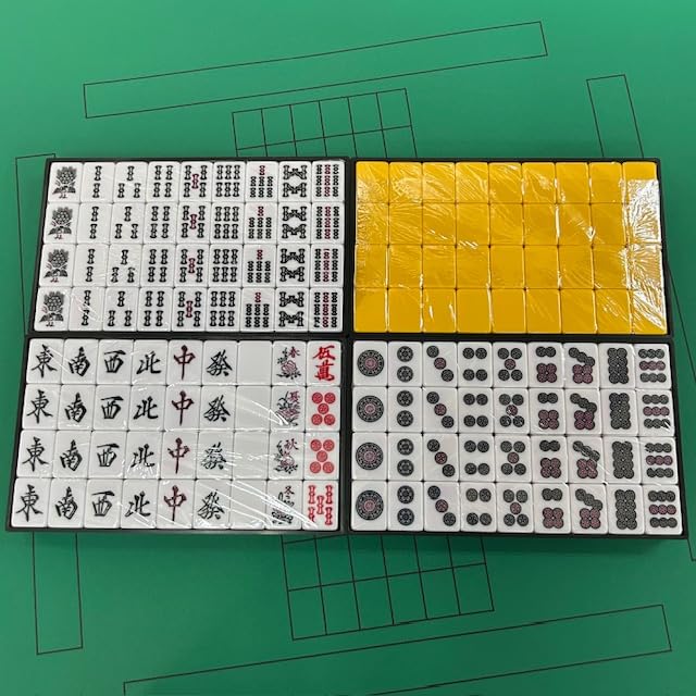 Handmade Mahjong Tiles Large Best Size Mahjong Pie [e-mahjong Tiles] (30mm Tiles)