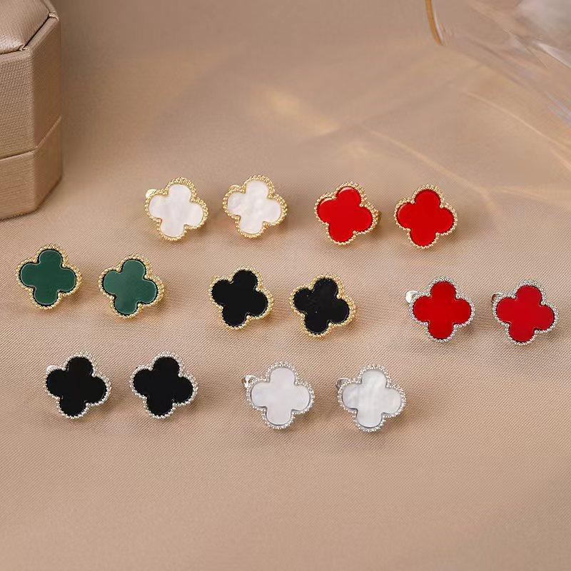 Minimalist Four-leaf Clover Stud Earrings - New Trendy Earrings High-end Light Luxury Elegant Women's Earrings