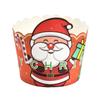 50Pcs Christmas Cupcake Linner Cartoon Santa Claus Muffin Paper Cups Christmas Party Cake Decoration Supplies Kids Favors