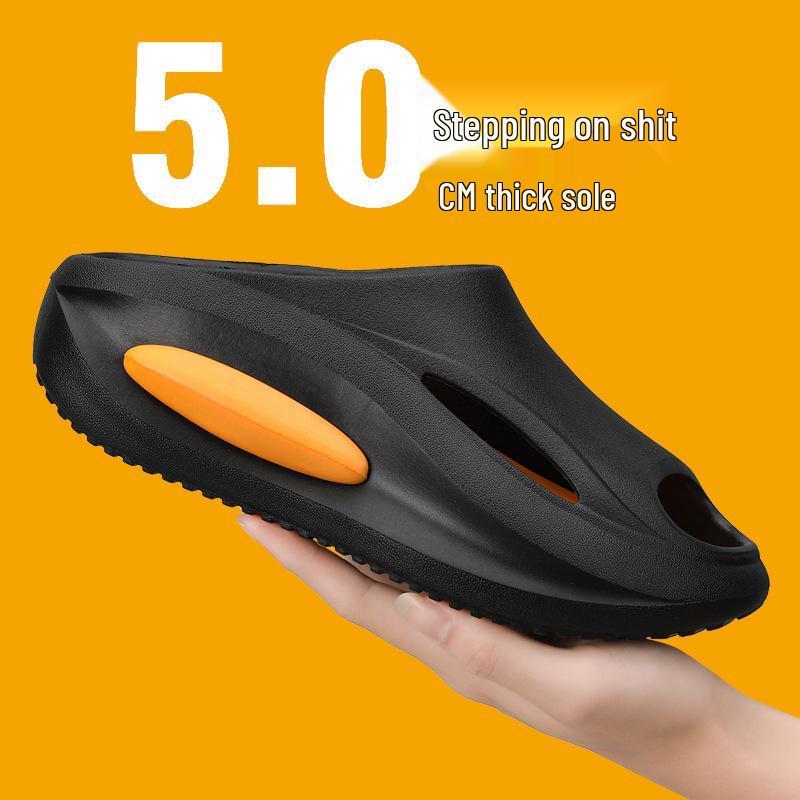 Cross-Border Trendy Color Block Thick Sole Non-Slip Breathable Sports Sandals for Couples
