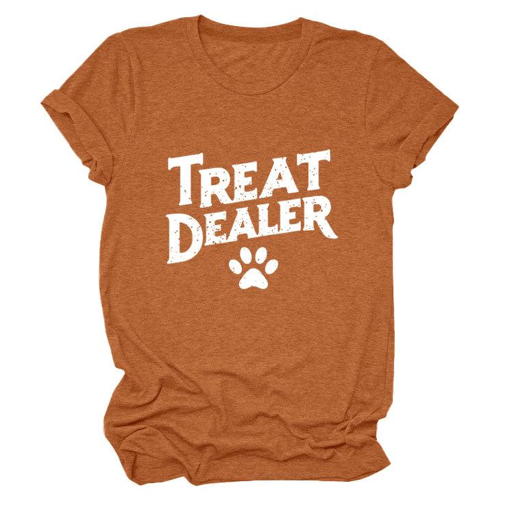 Temperament Casual Versatile Crew Neck Women's Short Sleeve T-Shirt