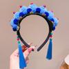 Tassel Chinese New Year Headwear Tang Suit Hair Hoop Hanfu Headwear Beijing Opera Headband  Girls