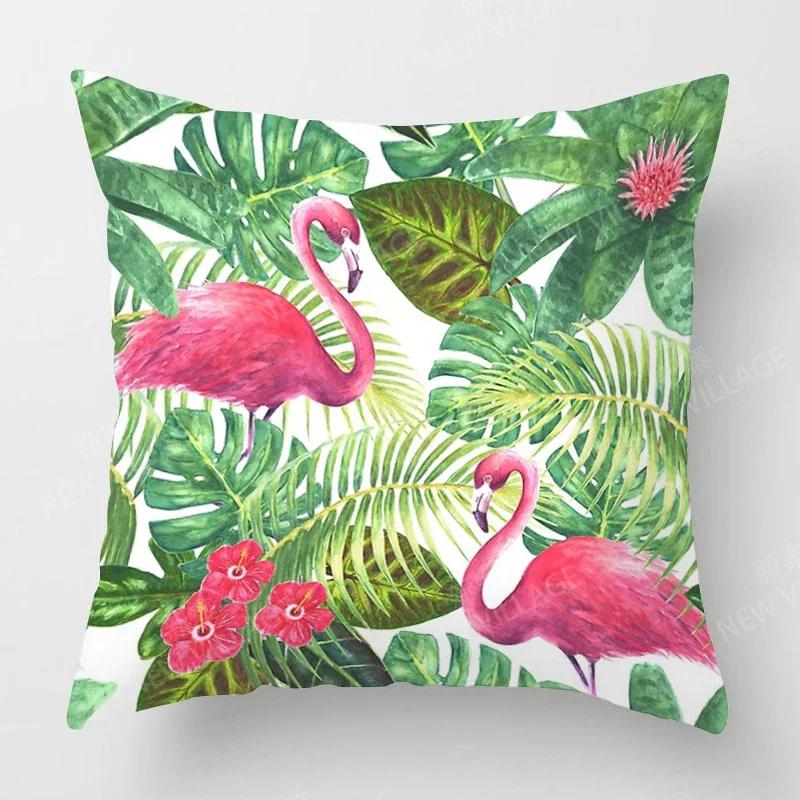 Nordic Fall Home Decor Autumn Throw Pillow Case Sofa Cushion Cover Modern 45x45cm 45*45 50x50 60x60cm 40*40cm Leaf Plant Green