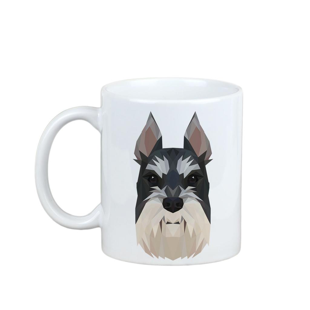Sznaucer, Schnauzer I -Kubek Ze Zdjęciem I Napisem Geometryczny Pies Art-Dog