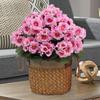 Artificial Geranium Flower Bouquet Outdoor UV Resistant Simulation Flowers Home Decor For Garden Festival Party Ornaments
