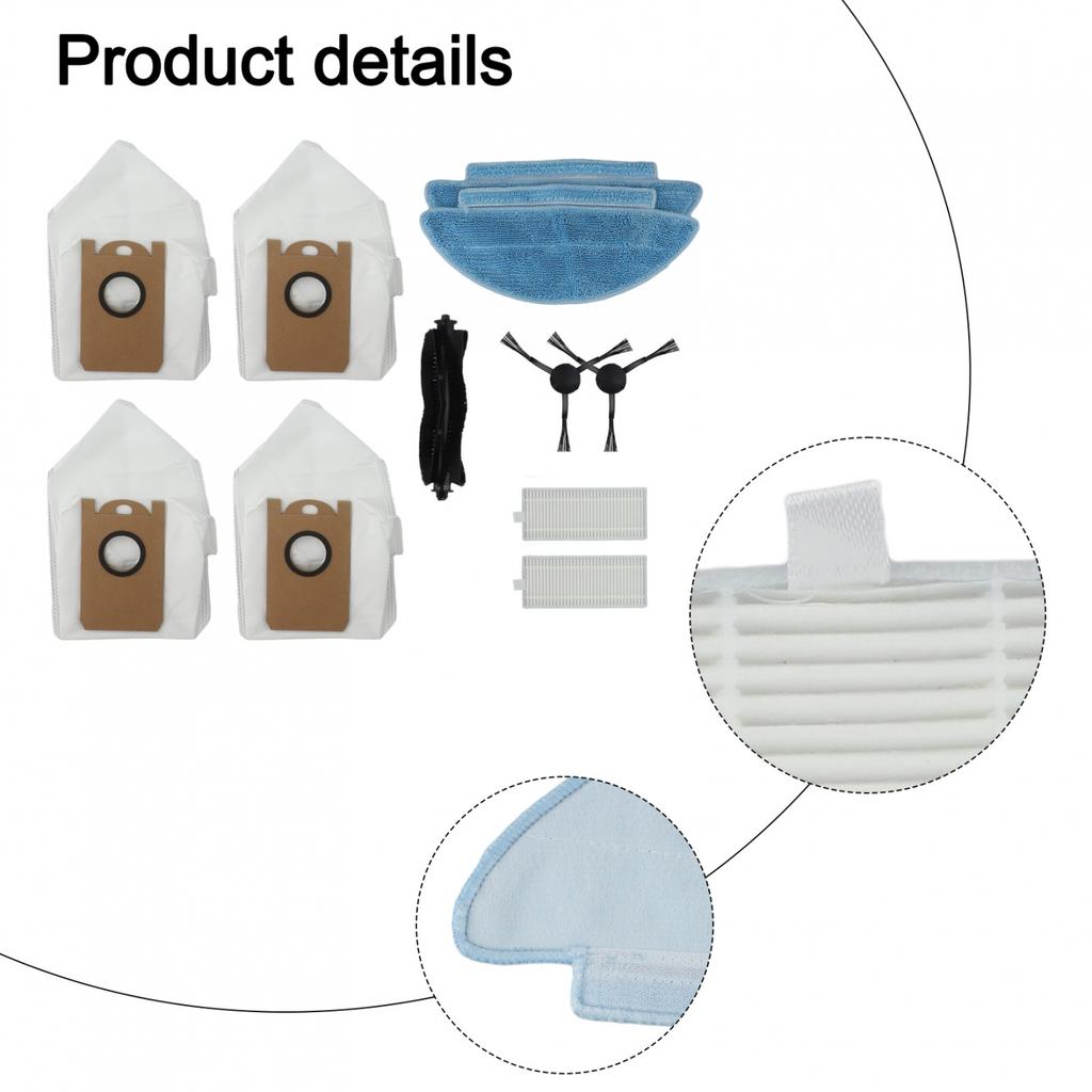 Brush Dust Bags Household Cleaning Parts Replacement Set