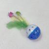 3pcs Cat Chew Toy Training Bite-resistant Bell Squeaky Kitten Toy Feather Interactive Teeth Cleaning Cat Toy Supplies