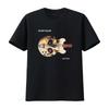 Be Bop Deluxe Axe Victim Vintage Gitara Czaszka Nadruk Koszulka Rockowy Styl Tournee vintage Spłowiały streetwear moda homme Stylowy