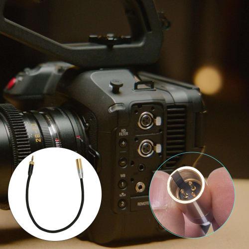 3.5mm to Mini XLR Cable, 3.5mm Stereo to 3-Pin Mini XLR Cord, HiFi Sound Quality Mini XLR Cable for BMPCC Series Camcorders and C70 Camcorders