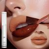 Wasserdichter Lipliner Abziehbarer Tattoo-Lipgloss Langanhaltender Matter Lip Tint Brauner Konturstift Abreißbarer Lippenfleck Kosmetik