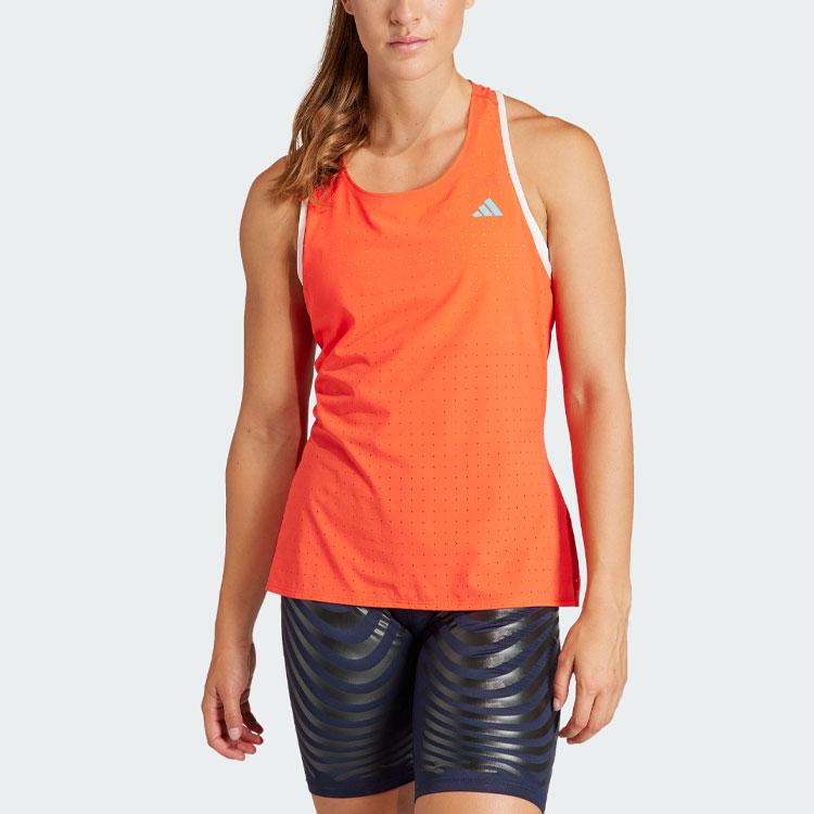 adidas Women's Adizero Running Tanktop Bright Red IQ4925